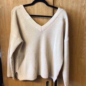 Backless sweater
